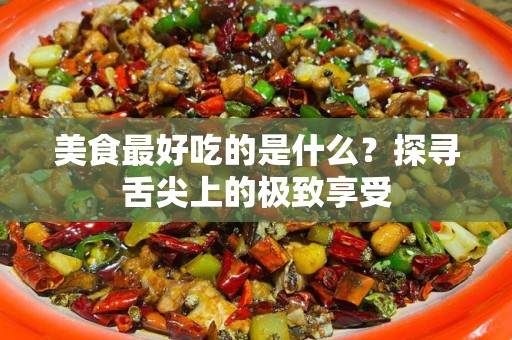 美食最好吃的是什么？探寻舌尖上的极致享受