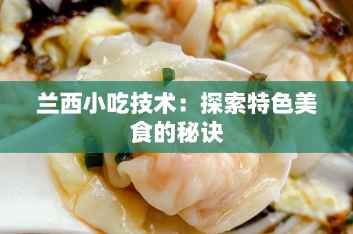 兰西小吃技术：探索特色美食的秘诀