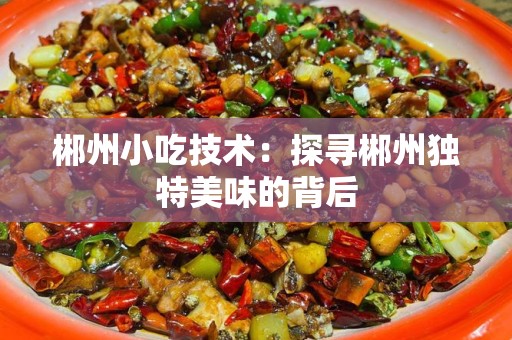 郴州小吃技术：探寻郴州独特美味的背后
